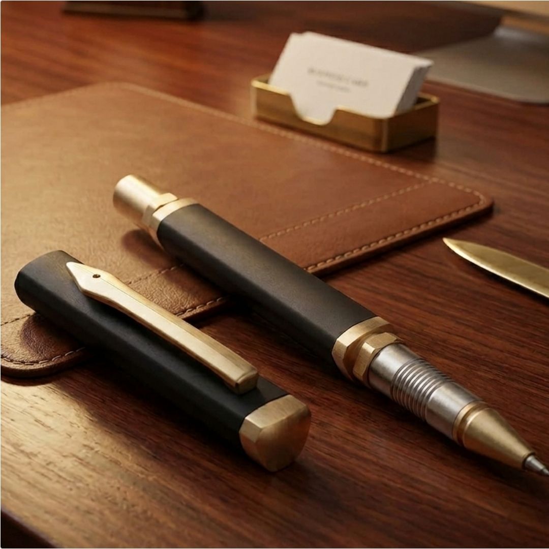 Luxury Hexagonal Matte Black Executive Pen